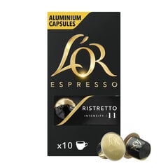 Кофейные капсулы L'OR RISTRETTO, 10 капсул с кофейными аппаратами Nespresso® цена и информация | Кофе, какао | 220.lv