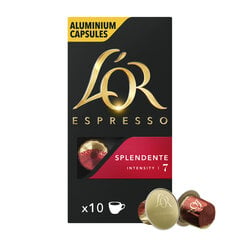 Кофе в капсулах L'OR SPLENDENTE, 10 капсул с кофейными аппаратами Nespresso® цена и информация | Кофе, какао | 220.lv