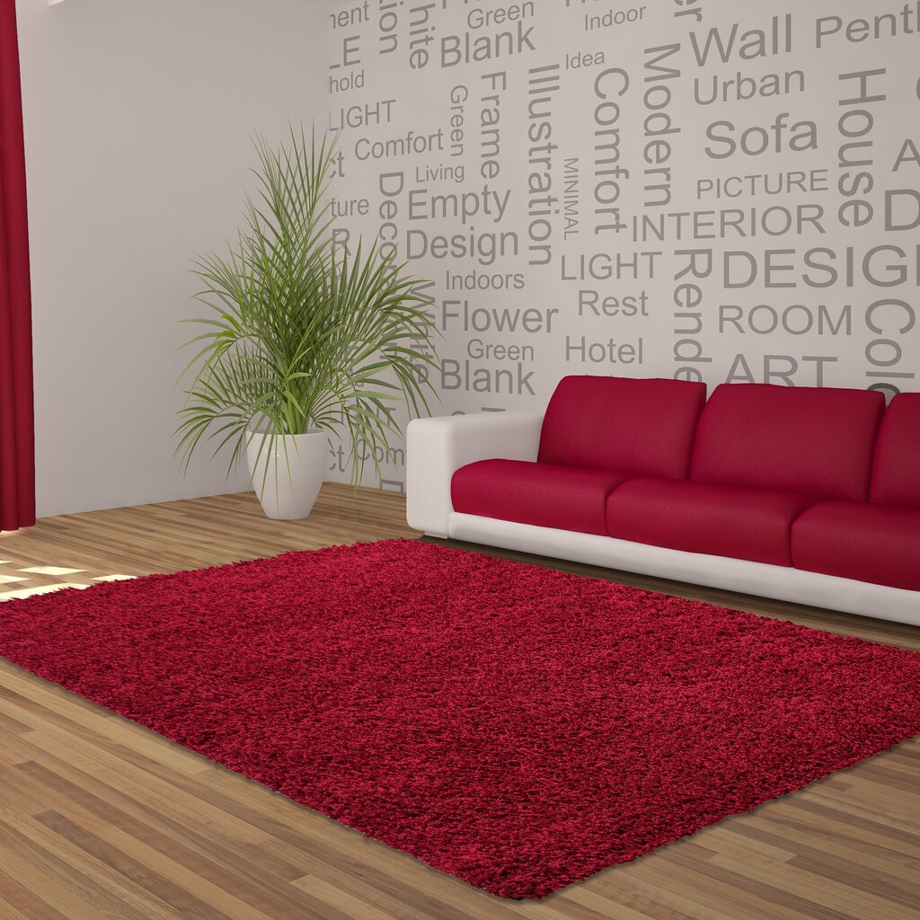 Ayyildiz paklājs Shaggy Dream Red 4000, 60x110 cm cena un informācija | Paklāji | 220.lv
