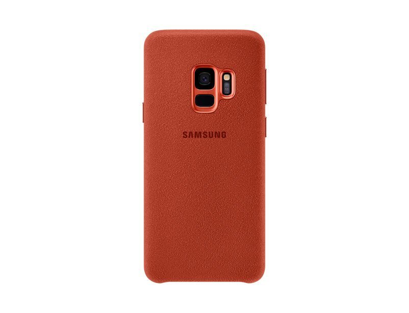 Samsung Galaxy S9 G960 Alcantara vāciņš sarkans cena un informācija | Telefonu vāciņi, maciņi | 220.lv