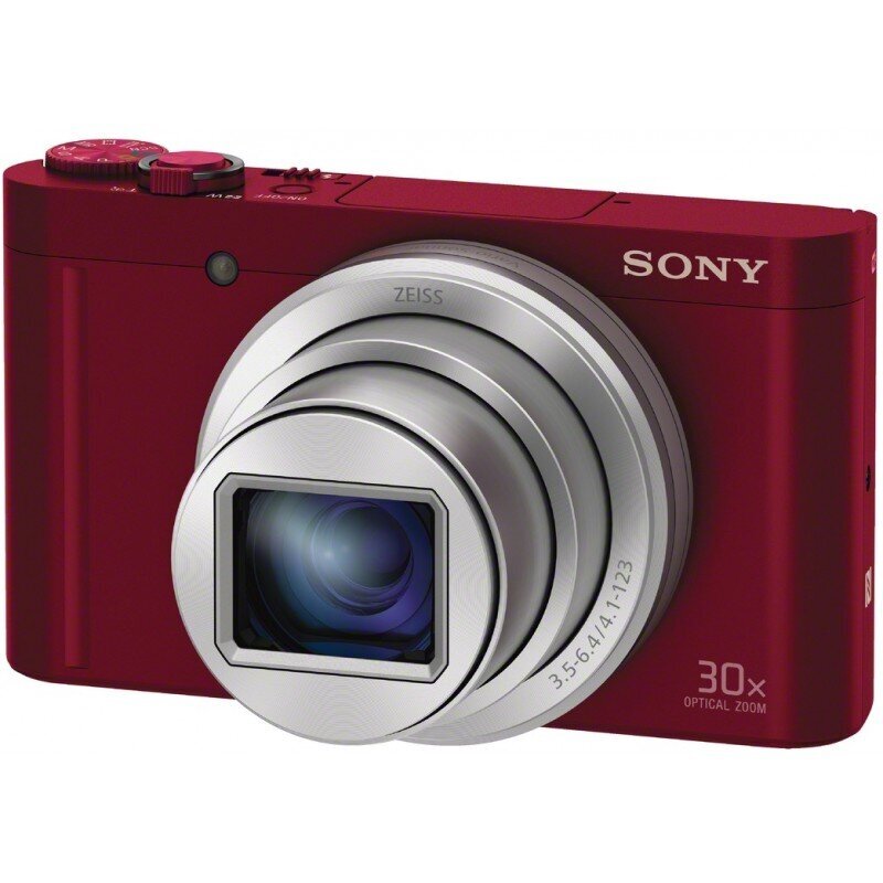 Sony DSC-WX500, sarkans cena un informācija | Digitālās fotokameras | 220.lv