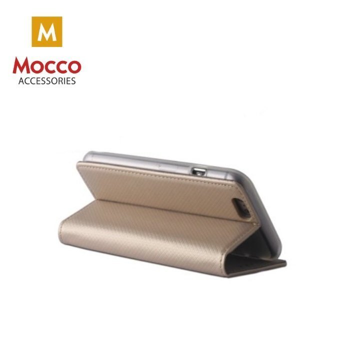 Aizsargmaciņš - statīvs Mocco Smart Magnet piemērots Sony Xperia XA2, zeltains cena un informācija | Telefonu vāciņi, maciņi | 220.lv