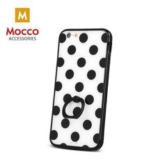 Aizsargvāciņš Mocco Ring Dots Silicone piemērots Samsung G920 Galaxy S6, melns-balts cena un informācija | Telefonu vāciņi, maciņi | 220.lv