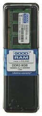 GOODRAM SO-DIMM DDR3 8192MB PC1600 CL11 512x8 1,35V цена и информация | Оперативная память (RAM) | 220.lv