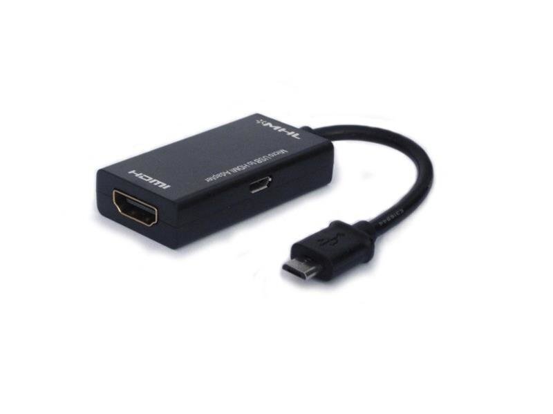 SAVIO ADAPTER MHL MICRO USB 5 PIN MĘSKIE – HDMI A ŻEŃSKIE CL-32 cena un informācija | Adapteri un USB centrmezgli | 220.lv