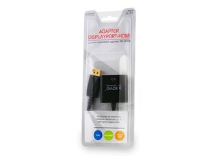 Signāla pārveidotājs no DisplayPort uz HDMI, Savio CL-55, melns cena un informācija | Kabeļi un vadi | 220.lv