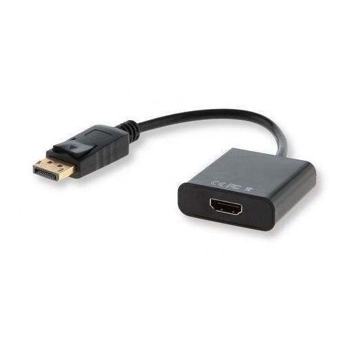 Signāla pārveidotājs no DisplayPort uz HDMI, Savio CL-55, melns cena un informācija | Kabeļi un vadi | 220.lv