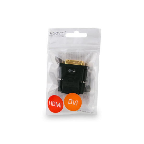 Savio CL-21, HDMI - DVI 24+1 цена и информация | Adapteri un USB centrmezgli | 220.lv