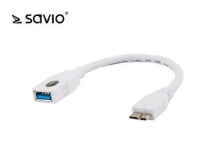 SAVIO ADAPTER USB OTG - MICRO USB CL-87   cena un informācija | Televizoru un Smart TV aksesuāri | 220.lv