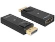 Delock - Adapter DISPLAYPORT(M)->HDMI(F) цена и информация | Adapteri un USB centrmezgli | 220.lv