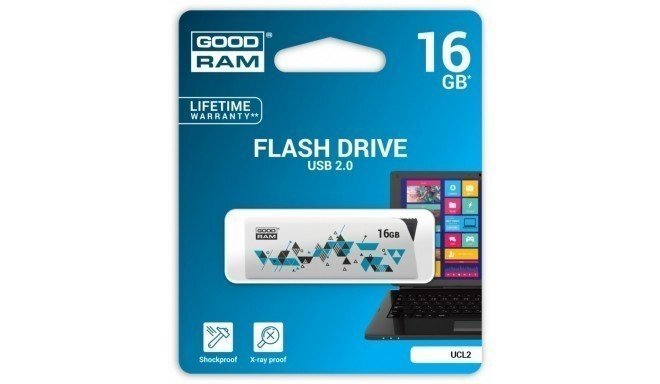 Atmiņas karte GOODRAM - CLICK 16GB USB 2.0 cena un informācija | USB Atmiņas kartes | 220.lv