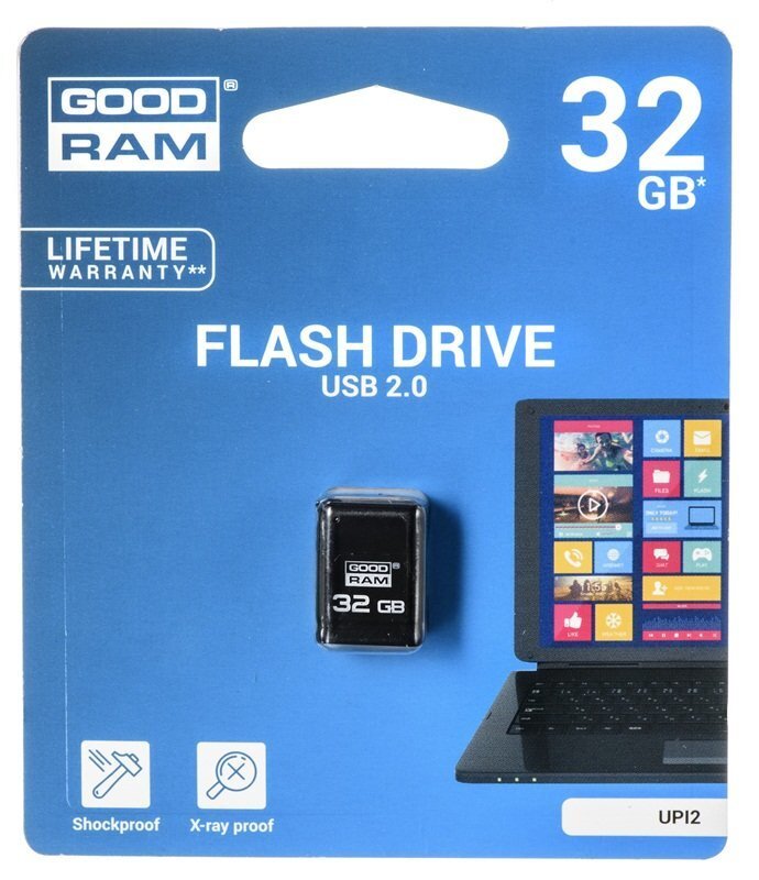Atmiņas karte GOODRAM - PICCOLO 32 GB USB 2.0 cena un informācija | USB Atmiņas kartes | 220.lv