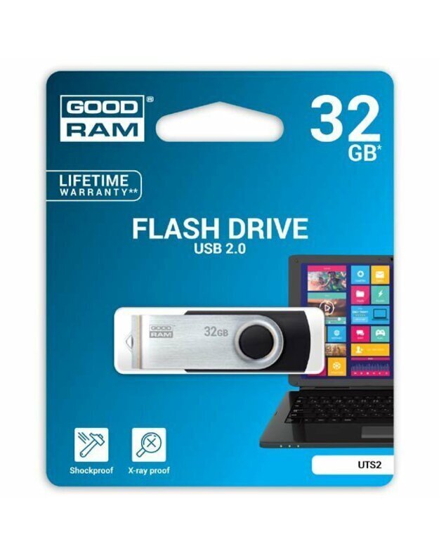 GoodRam UTS2-0320K0R11 цена и информация | USB Atmiņas kartes | 220.lv
