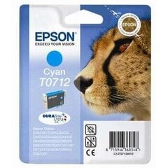 Epson - Tinte T0712 CYAN 5,5 ml D/DX/SX sērijai cena un informācija | Tintes kārtridži | 220.lv