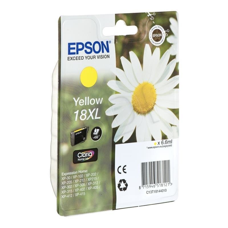 Epson - Tusz T1814 YELLOW 6,6 ml priekš XP-30/102 / 20x / 30x / 40x цена и информация | Tintes kārtridži | 220.lv