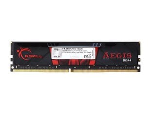 G.Skill Aegis DDR4, 16 GB, 2400 MHz, CL15 (F4-2400C15S-16GIS) cena un informācija | Operatīvā atmiņa (RAM) | 220.lv