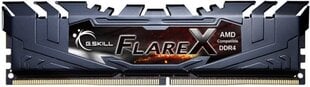 G.Skill Flare X DDR4, 2x8 GB, 3200 MHz, CL14 (F4-3200C14D-16GFX) cena un informācija | Operatīvā atmiņa (RAM) | 220.lv