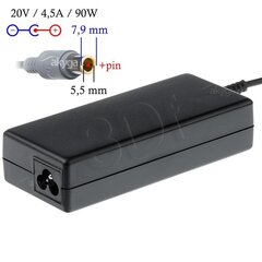 Akyga 100-250V, 20V, 4.5A, 90W цена и информация | Зарядные устройства для ноутбуков  | 220.lv