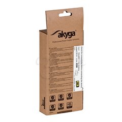 Akyga AK-ND-24 strāvas adapteris/invertors Iekštelpu 65 W Melns цена и информация | Зарядные устройства для ноутбуков | 220.lv