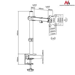 Maclean MC-752 цена и информация | Кронштейны для монитора | 220.lv