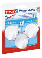 Крючки TESA PowerStrips Small Circle белые 3 шт. цена и информация | Аксессуары для ванной комнаты | 220.lv