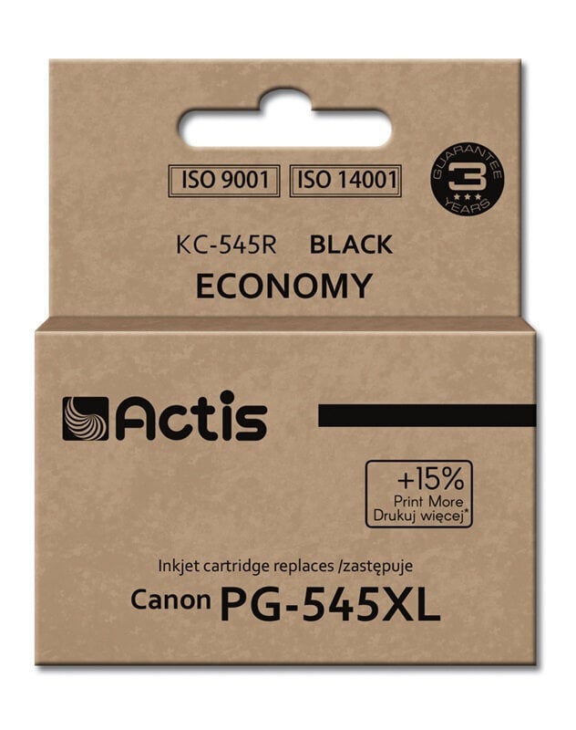Actis KC-545R (Canon PG-545XL) XL tintes kartridžs цена и информация | Tintes kārtridži | 220.lv