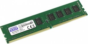 GoodRam DDR4, 4GB, 2400MHz, CL17 (GR2400D464L17S/4G) cena un informācija | Operatīvā atmiņa (RAM) | 220.lv