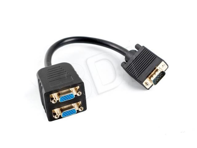 VGA Pagarinājuma Kabelis Lanberg AD-0020-BK 0,2 m цена и информация | Adapteri un USB centrmezgli | 220.lv