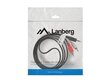 Lanberg, MiniJack 3.5 mm - 2 x RCA, 1.5 m cena un informācija | Kabeļi un vadi | 220.lv