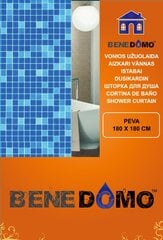 PEVA занавес для ванной 180x180 см "Benedomo" цена и информация | Аксессуары для ванной комнаты | 220.lv