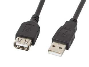Lanberg USB 2.0 AM-AF, 0.7 м цена и информация | Кабели и провода | 220.lv