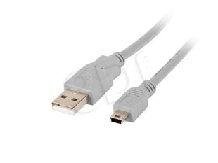 Lanberg USB Mini-B (M) -> USB-A (M) 2.0, 1,8 м. цена и информация | Кабели и провода | 220.lv