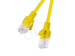 Kabelis Ethernet LAN Lanberg PCU6-10CC-0025-Y Dzeltens 0,25 m cena un informācija | Kabeļi un vadi | 220.lv