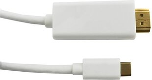 Кабель Qoltec 50414 USB/HDMI AM, 3,1 см цена и информация | Кабели и провода | 220.lv