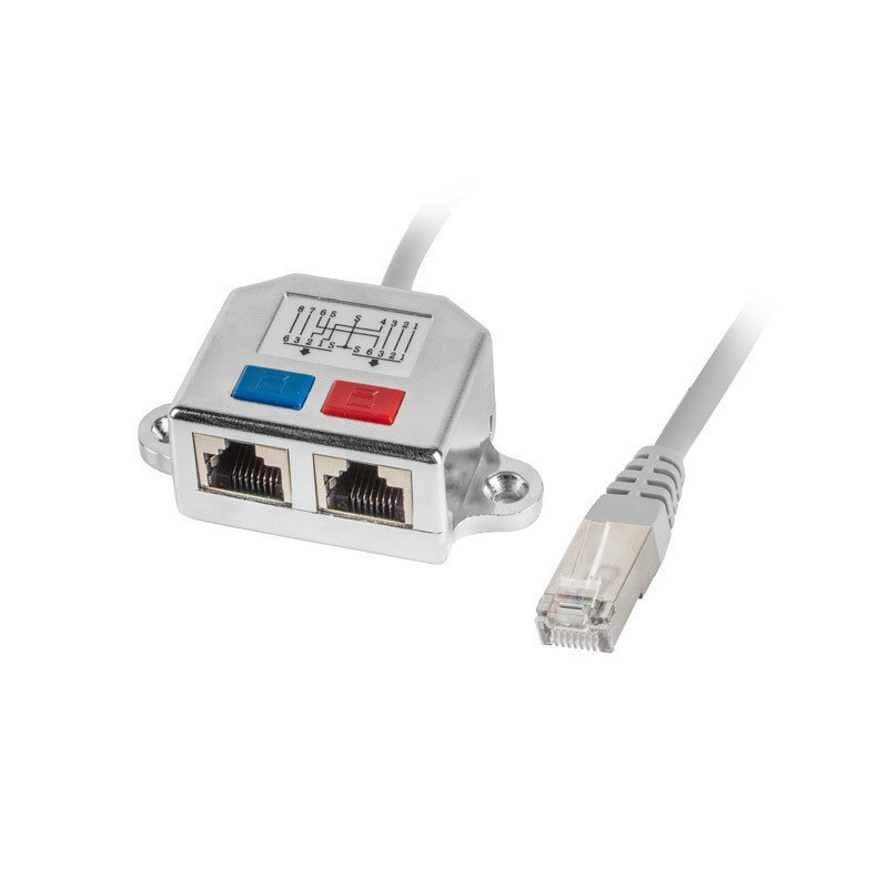 UTP Kategorijas 6 Nelokamo Kabeļu Tīkli Lanberg AD-0026-S cena un informācija | Adapteri un USB centrmezgli | 220.lv