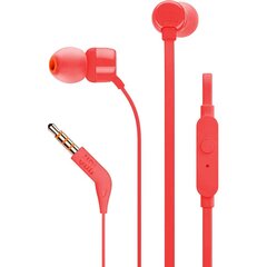  JBL Tune 110 JBLT110RED цена и информация | Наушники | 220.lv