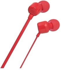  JBL Tune 110 JBLT110RED цена и информация | Наушники | 220.lv