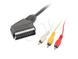 SCART Kabelis Lanberg CA-EURC-10CC-0018-BK (1,8 m) цена и информация | Кабели и провода | 220.lv