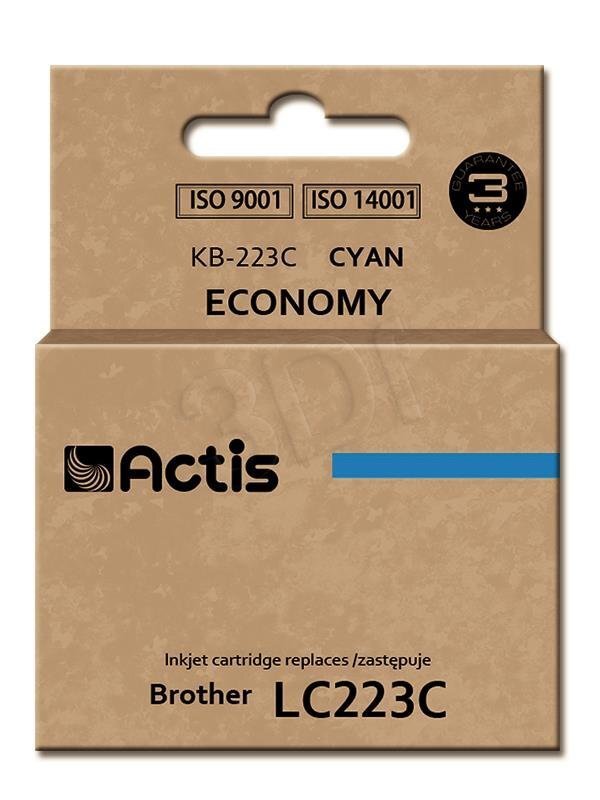 Actis KB-223C / Brother LC-223, Xl ietilpības kasetne. zils cena un informācija | Tintes kārtridži | 220.lv