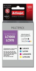 Komplekts Brother LC1000 / LC970 Premium; 1 x 25 ml, 3 x 12 ml; melna, sarkana, zila, dzeltena cena un informācija | Kārtridži lāzerprinteriem | 220.lv