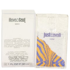 Tualetes ūdens Roberto Cavalli Just Cavalli Him edt 30 ml cena un informācija | Roberto Cavalli Smaržas, kosmētika | 220.lv