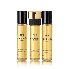 Tualetes ūdens Chanel No.5 EDT 3 x 20 ml cena un informācija | Sieviešu smaržas | 220.lv