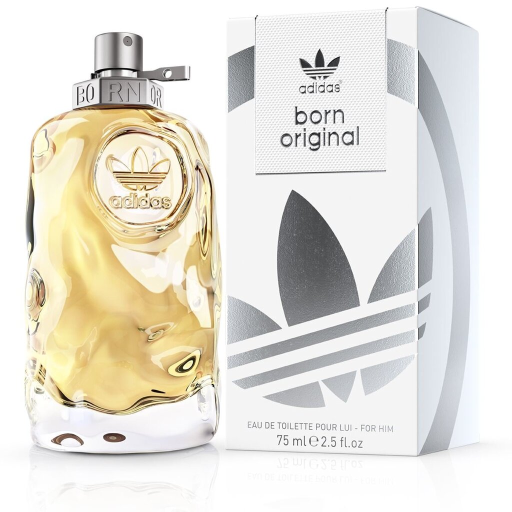 Tualetes ūdens Adidas Born Original EDT viriešu 75 ml cena un informācija | Vīriešu smaržas | 220.lv