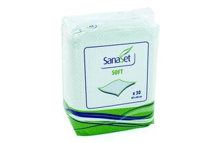 Vienreizējie autiņi SanaSet Soft, 60x60 cm, 30 gab. cena un informācija | SanaSet Baby Rotaļlietas, bērnu preces | 220.lv