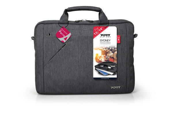 PORT DESIGNS Sydney Top Loading 13-14 inches laptop case, Grey cena un informācija | Somas portatīvajiem datoriem | 220.lv