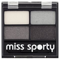 Acu ēnas Miss Sporty Quattro Studio, 3.2 g, 404 Smoky Black cena un informācija | Acu ēnas, skropstu tušas, zīmuļi, serumi | 220.lv