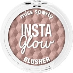 Vaigu sārtums Miss Sporty Insta Glow 003 Flushed Pink, 5g cena un informācija | Bronzeri, vaigu sārtumi | 220.lv