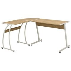 Угловой стол, L-образный, дуб цена и информация | Компьютерные, письменные столы | 220.lv