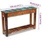 vidaXL konsoles galds no pārstrādāta koka, 120x30x76 cm цена и информация | Konsoles galdiņi | 220.lv