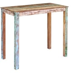 vidaXL bāra galds no pārstrādāta koka, 115x60x107 cm cena un informācija | Virtuves galdi, ēdamgaldi | 220.lv